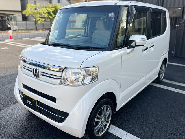 Ｎ－ＢＯＸ Ｇ・Ｌパッケージ　後期モデル　禁煙車　ストラーダメモリーナビ　地デジ　バックカメラ　ＥＴＣ　スマートキー　フルオートエアコン　ステアリングリモコン　パワースライドドア　純正１４インチアルミ　ベージュインテリア（9枚目）