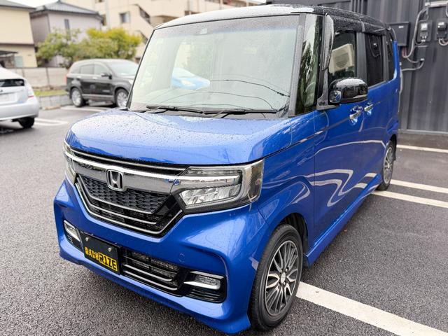 N-BOXカスタム G・Lホンダセンシング 青/黒ツートンカラー モデューロ14インチホイール 純正OP8インチインターナビ 地デジTV Bluetooth バックカメラ フルオートエアコン 両側パワースライドドア ビルトインETC クルコン(10枚目)