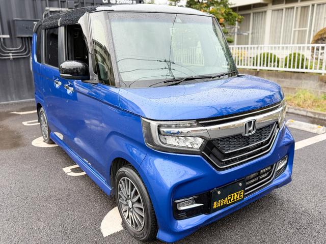 N-BOXカスタム G・Lホンダセンシング 青/黒ツートンカラー モデューロ14インチホイール 純正OP8インチインターナビ 地デジTV Bluetooth バックカメラ フルオートエアコン 両側パワースライドドア ビルトインETC クルコン(11枚目)