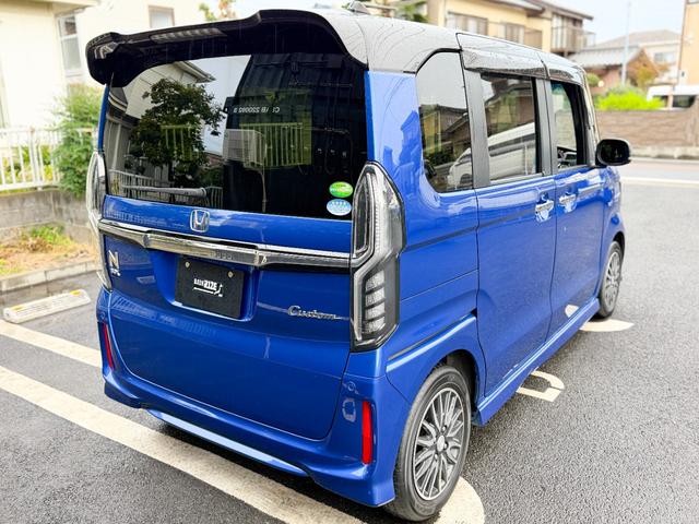 N-BOXカスタム G・Lホンダセンシング 青/黒ツートンカラー モデューロ14インチホイール 純正OP8インチインターナビ 地デジTV Bluetooth バックカメラ フルオートエアコン 両側パワースライドドア ビルトインETC クルコン(13枚目)