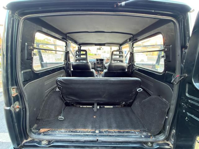 ジムニー ワイルドウインドリミテッド　ターボ　４ＷＤ　ＡＴ　ＬＴゴツゴツタイヤ　４ナンバー構造変更車　公認リフトアップ　ショートバンパー　ＡＭＦデッキ　デフロック　ルーフキャリア　レザー調シートカバー　エアコン　パナソニックＥＴＣ（70枚目）