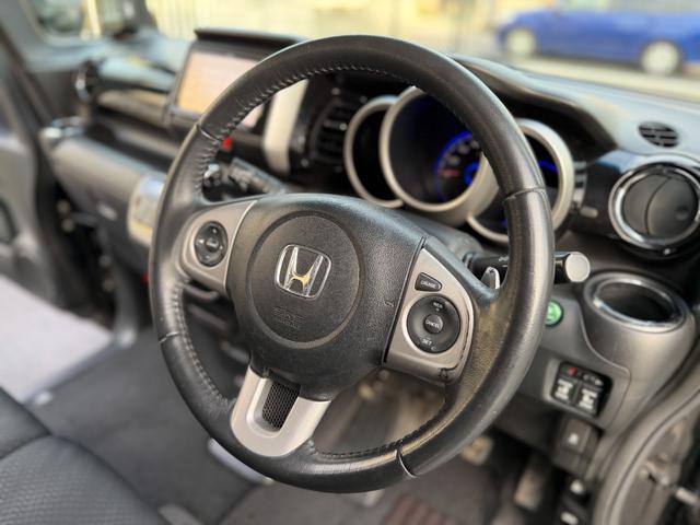 Ｎ－ＢＯＸ＋カスタム Ｇ・ターボパッケージ　禁煙車　地デジＴＶ　バックカメラ　両側パワースライドドア　ターボ　パドルシフト　クルーズコントロール　オートライト　フルエアロ　１４インチアルミ　フォグ　ブラックインテリア　荷台フルフラット（56枚目）