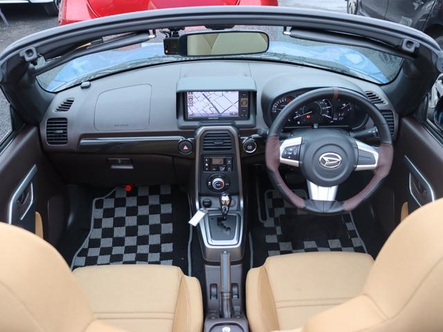 コペン ローブ SDナビ/バックカメラ/フルセグTV/禁煙車/LEDヘッドライト/社外16インチアルミホイール/前後ドライブレコーダー/Bluetooth/シートヒーター/スマートキー/DVD再生可/ターボ(6枚目)