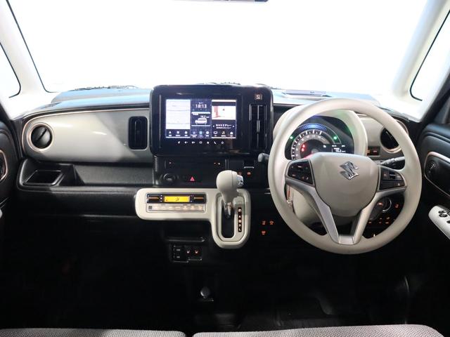 ワゴンＲスマイル ハイブリッドＸ　後期型／全方位モニター／９インチナビ／前後ドライブレコーダー／シートヒーター／スズキセーフティサポート／フルセグ／Ｂｌｕｅｔｏｏｔｈ／ＥＴＣ２．０／禁煙／両側電動スライドドア／レーンキープアシスト（6枚目）