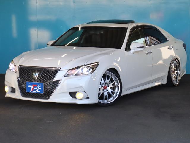 クラウンハイブリッド アスリートＧ　ムーンルーフ／ＳＨＡＬＬＥＮ１９インチＡＷ／ＴＥＩＮ車高調ローダウン／レーダークルーズコントロール／プリクラッシュセーフティシステム／クリアランスソナー／純正ナビ／バックカメラ／ドライブレコーダー／（26枚目）