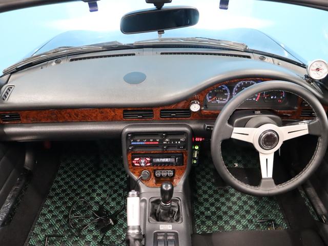 カプチーノ ベースグレード　禁煙／ＷＡＴＡＮＡＢＥ１４ＡＷ／前置きＩＣ／オイルクーラー／タイベル交換済み／スズキスポーツマフラー／ＭＯＮＳＴＥＲ車高調／フルバケ／ＢＬＩＴＺブースト計／ＮＡＲＤＩステアリング／カスタムパーツ（5枚目）