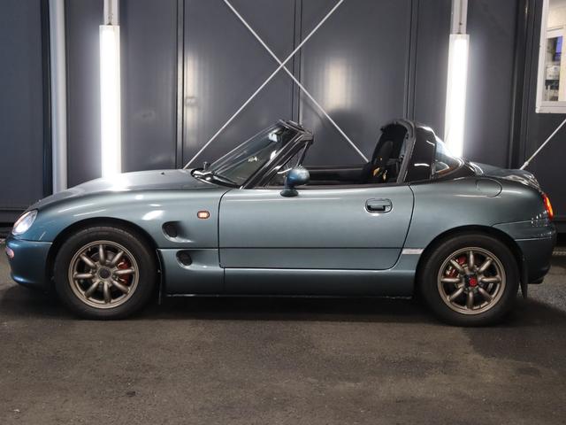 カプチーノ ベースグレード　禁煙／ＷＡＴＡＮＡＢＥ１４ＡＷ／前置きＩＣ／オイルクーラー／タイベル交換済み／スズキスポーツマフラー／ＭＯＮＳＴＥＲ車高調／フルバケ／ＢＬＩＴＺブースト計／ＮＡＲＤＩステアリング／カスタムパーツ（26枚目）