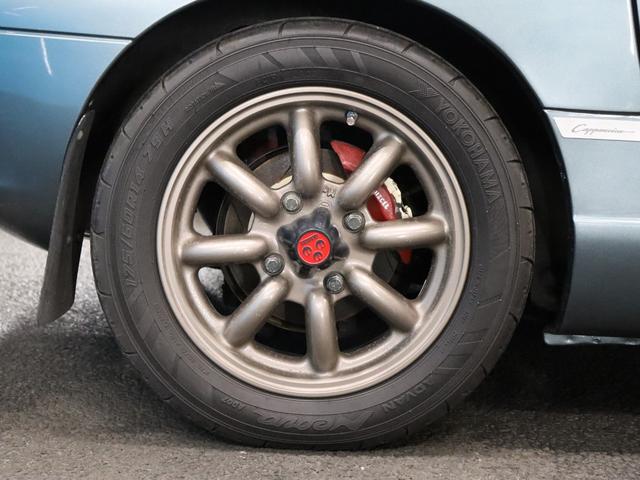 カプチーノ ベースグレード　禁煙／ＷＡＴＡＮＡＢＥ１４ＡＷ／前置きＩＣ／オイルクーラー／タイベル交換済み／スズキスポーツマフラー／ＭＯＮＳＴＥＲ車高調／フルバケ／ＢＬＩＴＺブースト計／ＮＡＲＤＩステアリング／カスタムパーツ（28枚目）