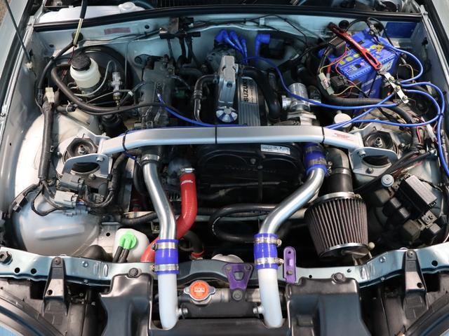 カプチーノ ベースグレード　禁煙／ＷＡＴＡＮＡＢＥ１４ＡＷ／前置きＩＣ／オイルクーラー／タイベル交換済み／スズキスポーツマフラー／ＭＯＮＳＴＥＲ車高調／フルバケ／ＢＬＩＴＺブースト計／ＮＡＲＤＩステアリング／カスタムパーツ（54枚目）