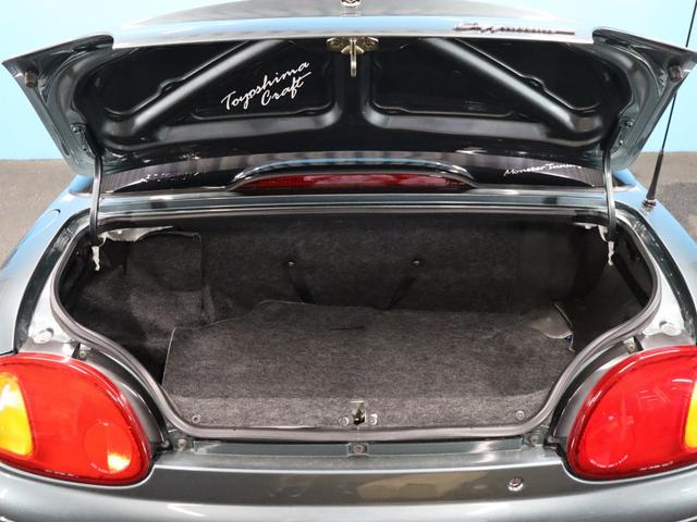 カプチーノ ベースグレード　禁煙／ＷＡＴＡＮＡＢＥ１４ＡＷ／前置きＩＣ／オイルクーラー／タイベル交換済み／スズキスポーツマフラー／ＭＯＮＳＴＥＲ車高調／フルバケ／ＢＬＩＴＺブースト計／ＮＡＲＤＩステアリング／カスタムパーツ（63枚目）