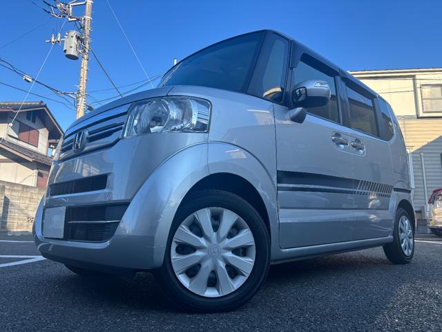 N-BOX G・Lパッケージ 買取り直販車 ナビTV Bモニター 衝突軽減ブレーキ ETC 走行距離23000キロ 電動スライドドア プッシュスタート スマートキー 禁煙車 ステアリングスイッチ コーナーセンサー スペヤーキー(3枚目)