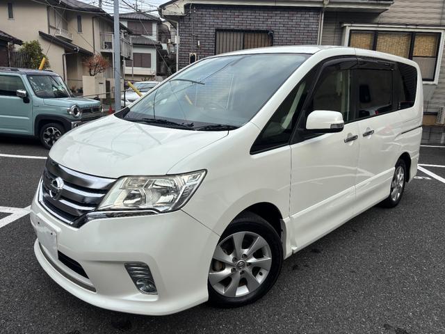 セレナ ハイウェイスター Vセレクション ナビTV バックモニター 両側電動スライドドア 日産点検整備車24/25/26/27/28/30/2/4記録簿あり ETC HIDライ 純正アルミ プッシュスタート クルコン スペヤーキー フォグ(2枚目)