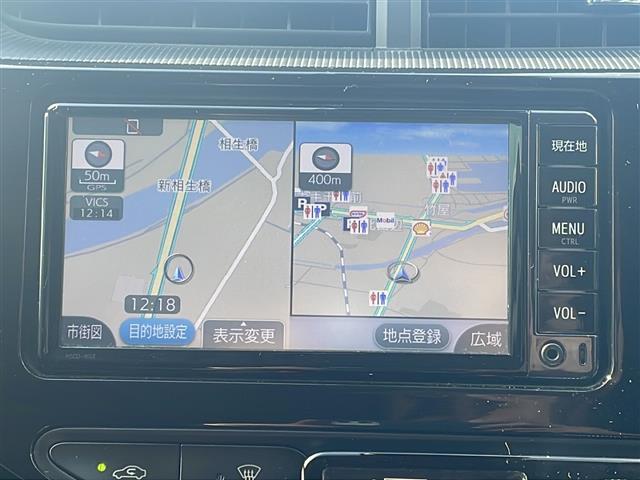 アクア Ｓスタイルブラック　純正メモリナビ　バックカメラ　トヨタセーフティセンス　プリクラッシュセーフティ　レーンキープアシスト　スマートキー　プッシュスタート　ＥＴＣ　禁煙車　オートエアコン　ドアバイザー　純正フロアマット（3枚目）