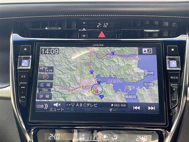 ハリアー プレミアム モデリスタエアロ アルパイン10インチナビ Bluetoothオーディオ DVD再生 フルセグ バックカメラ プリクラッシュセーフティ レーダークルーズ 電動リアゲート ビルトインETC 禁煙車(4枚目)