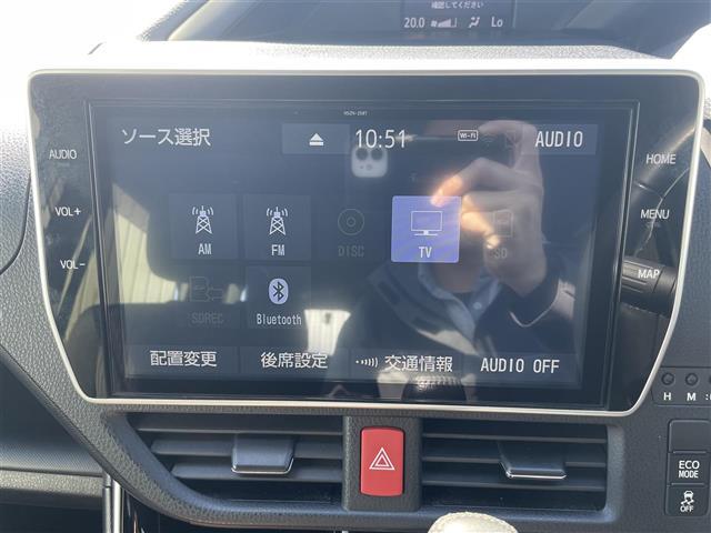ヴォクシー ZS 煌II 純正ナビフリップダウンバックカメラトヨタセーフティセンス前後コーナーセンサー革巻きステアリングステアリングリモコン純正後席用モニターオートライトLEDライトフォグランプルトインETC(6枚目)