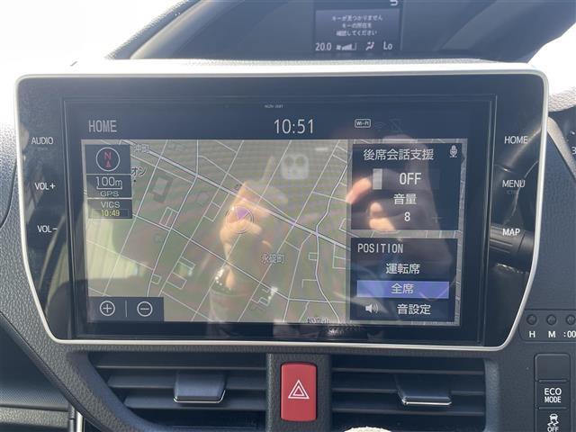 ヴォクシー ZS 煌II 純正ナビフリップダウンバックカメラトヨタセーフティセンス前後コーナーセンサー革巻きステアリングステアリングリモコン純正後席用モニターオートライトLEDライトフォグランプルトインETC(7枚目)