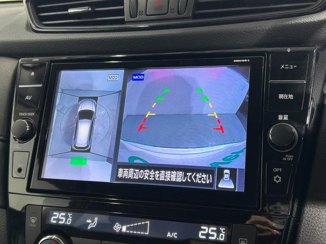 エクストレイル ２０Ｘ　ハイブリッド　助手席スライドアップシート　純正ナビＴＶ　３６０カメラ　デジタルインナーミラー　黒革シート　衝突軽減ブレーキ　レーンアシスト　電動リアゲート　ドライブレコーダー　ＬＥＤライト　スマートキー（4枚目）
