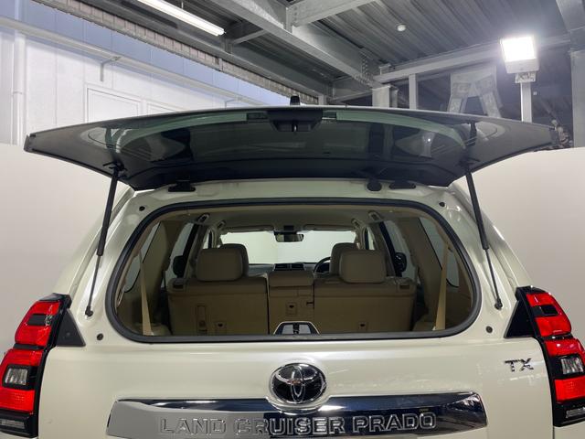ランドクルーザープラド ＴＸ　Ｌパッケージ　７人乗　ベージュレザーシート　純正９ｉｎｃナビＴＶ　バックカメラ　パワーシート／ヒーター／エアコン　レーダークルコン　衝突軽減Ｂ　レーンアシスト　オートハイビーム　ルーフレール　クリアランスソナー（25枚目）