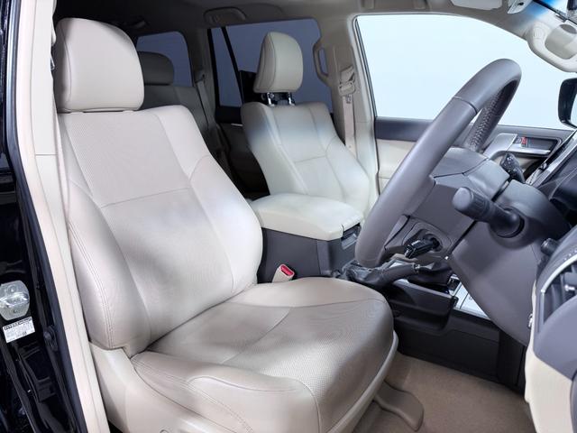 ランドクルーザープラド TX Lパッケージ サンルーフ ベージュ本革シート 9incナビTV バックカメラ パワーシート/ヒーター/エアコン レーダーC 衝突軽減B レーンアシスト オートハイビーム ダウンヒルアシスト 前後ドライブレコーダー(13枚目)