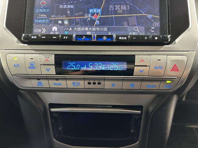 ランドクルーザープラド ＴＸ　Ｌパッケージ　マットブラックエディション　サンルーフ　黒革シート　ＡＬＰＩＮＥ９ｉｎｃナビＴＶ　バックカメラ　後席モニター　パワーシート／ヒーター／エアコン　レーダークルコン　衝突軽減Ｂ　レーンアシスト　オートハイビーム　前後ドラレコ　ＥＴＣ（11枚目）