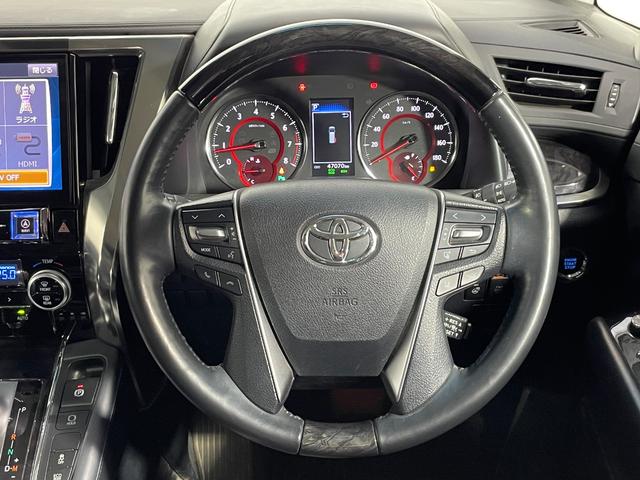 アルファード 2.5S Cパッケージ TRDエアロ サンルーフ 黒革シート ALPINE11incナビTV フリップダウンモニター デジタルインナーミラー パワーシート/ヒーター/エアコン レーダーC 衝突軽減B レーンアシスト BSM(49枚目)