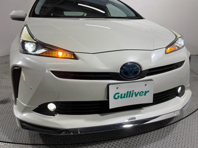 プリウス A モデリスタエアロ 純正17incAW 純正9incナビTV バックカメラ ヘッドアップディスプレイ パワーシート レーダーC 衝突軽減B レーンアシスト BSM パークアシスト クリアランスソナー(17枚目)