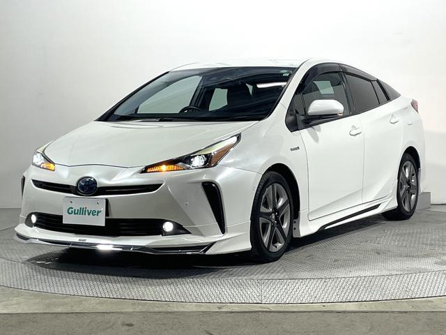 プリウス A モデリスタエアロ 純正17incAW 純正9incナビTV バックカメラ ヘッドアップディスプレイ パワーシート レーダーC 衝突軽減B レーンアシスト BSM パークアシスト クリアランスソナー(19枚目)