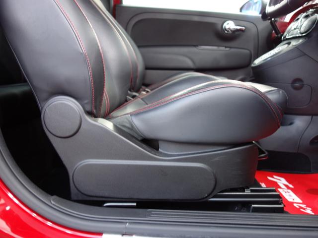 アバルト595 ツーリズモ 右ハンドル オートマMTモード付き ターボ パドルシフト 黒革シート HID 社外アンドロイドナビ ETC クリアランスソナー オートエアコン 純正17インチアルミ 禁煙車(30枚目)