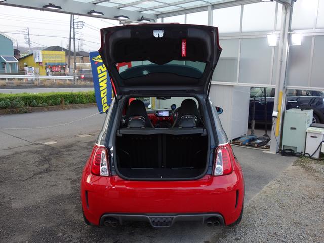 アバルト595 ツーリズモ 右ハンドル オートマMTモード付き ターボ パドルシフト 黒革シート HID 社外アンドロイドナビ ETC クリアランスソナー オートエアコン 純正17インチアルミ 禁煙車(36枚目)