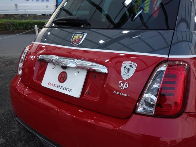 アバルト595 ツーリズモ 右ハンドル オートマMTモード付き ターボ パドルシフト 黒革シート HID 社外アンドロイドナビ ETC クリアランスソナー オートエアコン 純正17インチアルミ 禁煙車(50枚目)