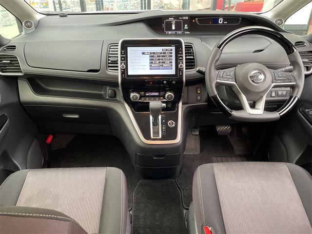 セレナ ハイウェイスターG 純正9インチナビ/フリップダウンモニター/両側電動スライドドア/アラウンドビューモニター/クルーズコントロール/ドライブレコーダー前後/ビルトインETC/車高調/柿本マフラー/社外グリル/ツイーター(2枚目)