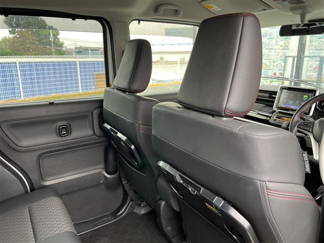 スペーシアカスタム ハイブリッドＸＳターボ　全方位カメラ／ヘッドアップディスプレイ／パドルシフト／リアサーキュレーター／純正８インチメモリナビ／両側パワスラ／シートヒーター／前後ドラレコ／追従クルコン／レーンキープ／ハーフレザーシート／ＥＴＣ（25枚目）