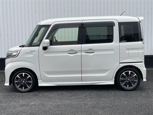 スペーシアカスタム ハイブリッドＸＳターボ　全方位カメラ／ヘッドアップディスプレイ／パドルシフト／リアサーキュレーター／純正８インチメモリナビ／両側パワスラ／シートヒーター／前後ドラレコ／追従クルコン／レーンキープ／ハーフレザーシート／ＥＴＣ（38枚目）