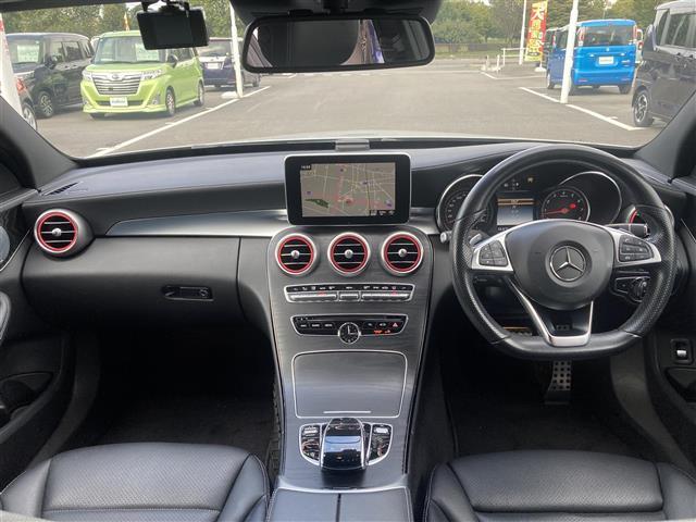 Ｃクラス Ｃ２００　４マチックアバンギャルド　ＡＭＧライン　レーダーセーフティパッケージ　純正ナビ　フルセグＴＶ　Ｂｌｕｅｔｏｏｔｈ　バックカメラ　ＤＳＲＣ　前後ドライブレコーダー　黒革シート　シートヒーター　純正ベースキャリア積込　社外ＡＷ＋冬タイヤ積込（2枚目）