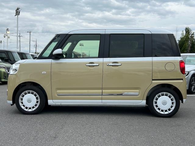 ムーヴキャンバス ストライプスG スマートアシスト 社外ナビ フルセグTV DVD Bluetooth バックカメラ 両側パワースライドドア シートヒーター 保温機能付カップホルダー コーナーセンサー LEDライト 純正フロアマット(36枚目)