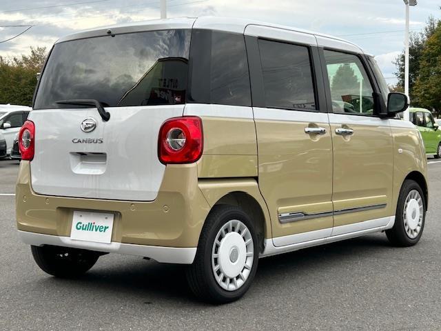 ムーヴキャンバス ストライプスG スマートアシスト 社外ナビ フルセグTV DVD Bluetooth バックカメラ 両側パワースライドドア シートヒーター 保温機能付カップホルダー コーナーセンサー LEDライト 純正フロアマット(39枚目)