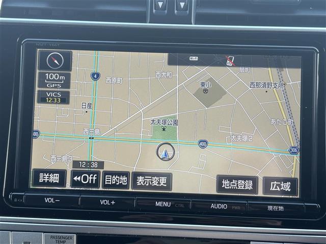 ランドクルーザープラド TX トヨタセーフティセンス 純正9インチSDナビ フルセグTV CD DVD BT バックカメラ ビルトインETC ウッドコンビハンドル ステアリングスイッチ 革調シートカバー スマートキー(12枚目)