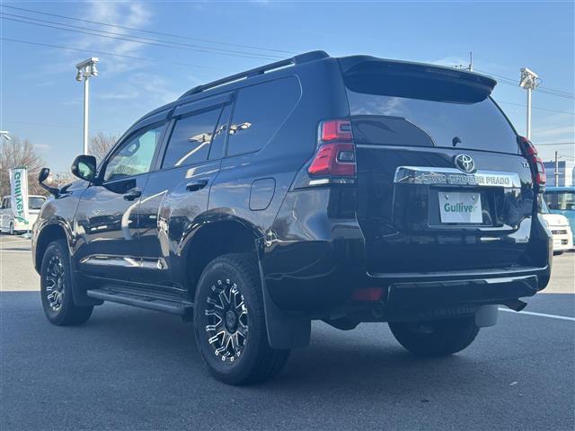 ランドクルーザープラド TX トヨタセーフティセンス 純正9インチSDナビ フルセグTV CD DVD BT バックカメラ ビルトインETC ウッドコンビハンドル ステアリングスイッチ 革調シートカバー スマートキー(34枚目)