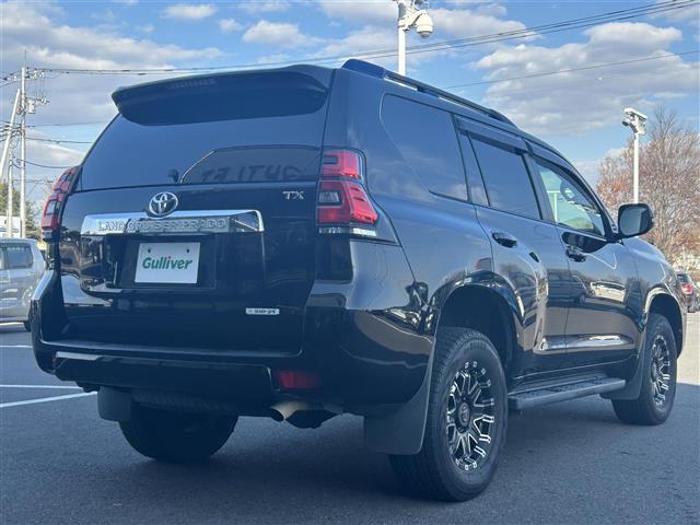 ランドクルーザープラド TX トヨタセーフティセンス 純正9インチSDナビ フルセグTV CD DVD BT バックカメラ ビルトインETC ウッドコンビハンドル ステアリングスイッチ 革調シートカバー スマートキー(36枚目)