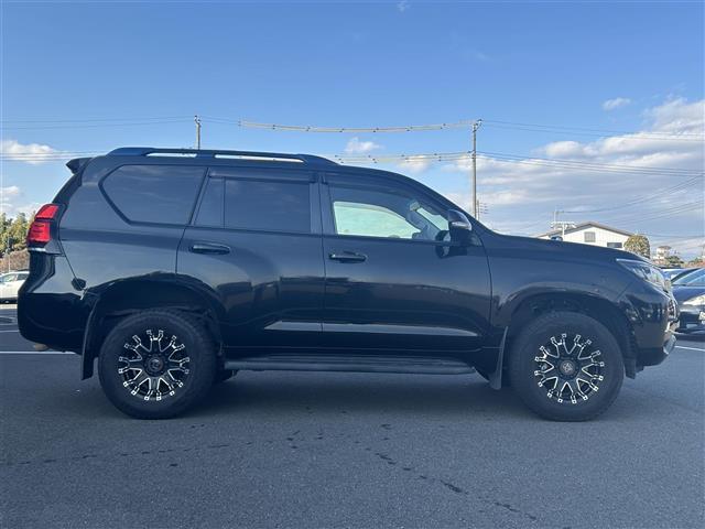 ランドクルーザープラド TX トヨタセーフティセンス 純正9インチSDナビ フルセグTV CD DVD BT バックカメラ ビルトインETC ウッドコンビハンドル ステアリングスイッチ 革調シートカバー スマートキー(37枚目)