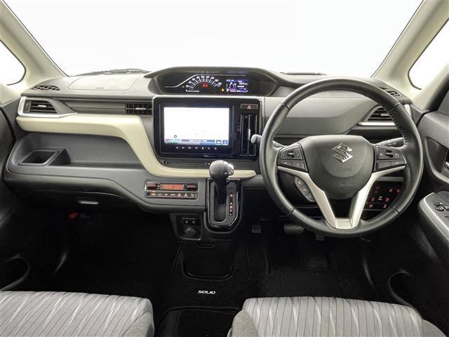 ソリオ ハイブリッドMZ 純正ナビ(CD・DVD・フルセグ・BT・USB)バックカメラ 両側パワースライドドア 前席シートヒーター 後ろのみクリアランスソナー レーダークルーズコントロール 衝突軽減ブレーキ 横滑り防止(4枚目)