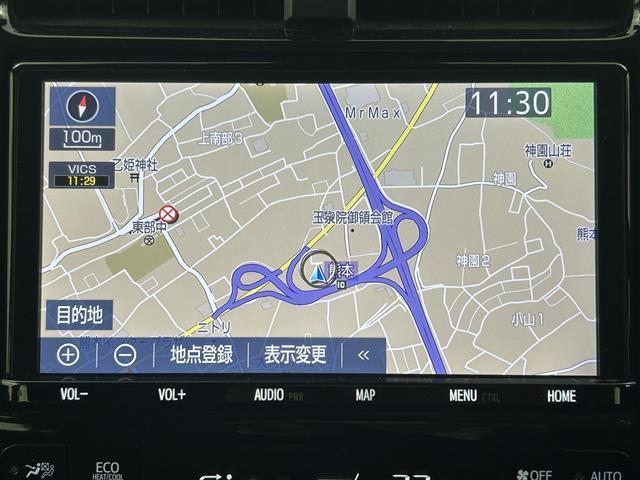 プリウス ＳセーフティプラスＩＩ　禁煙車　純正ナビ（ＣＤ・ＤＶＤ・フルセグ・ＢＴ・ＳＤ）全周囲カメラ　社外前後ドライブレコーダー　ビルトインＥＴＣ　前後クリアランスソナー　レーダークルーズコントロール　ブラインドスポットモニター（21枚目）