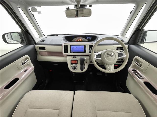 ムーヴキャンバス Ｘリミテッドメイクアップ　ＳＡＩＩ　純正ナビ（ＣＤ・ＤＶＤ・フルセグ・ＢＴ）全周囲カメラ　社外前方ドライブレコーダー　ＥＴＣ　両側パワースライドドア　後ろのみクリアランスソナー　スマートアシストＩＩＩ（衝突軽減ブレーキ・レーンキープアシ（4枚目）