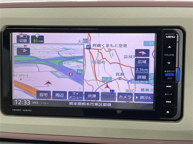 ムーヴキャンバス Ｘリミテッドメイクアップ　ＳＡＩＩ　純正ナビ（ＣＤ・ＤＶＤ・フルセグ・ＢＴ）全周囲カメラ　社外前方ドライブレコーダー　ＥＴＣ　両側パワースライドドア　後ろのみクリアランスソナー　スマートアシストＩＩＩ（衝突軽減ブレーキ・レーンキープアシ（17枚目）