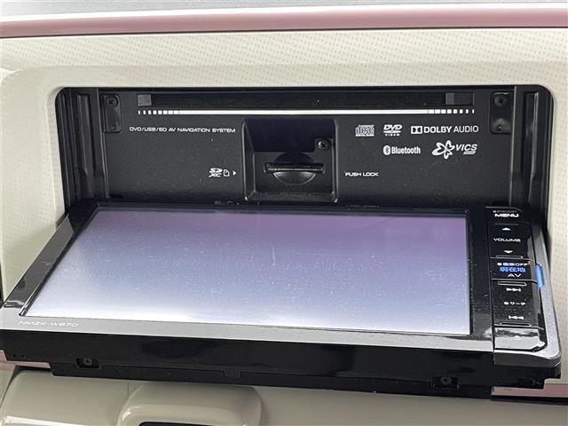 ムーヴキャンバス Ｘリミテッドメイクアップ　ＳＡＩＩ　純正ナビ（ＣＤ・ＤＶＤ・フルセグ・ＢＴ）全周囲カメラ　社外前方ドライブレコーダー　ＥＴＣ　両側パワースライドドア　後ろのみクリアランスソナー　スマートアシストＩＩＩ（衝突軽減ブレーキ・レーンキープアシ（19枚目）