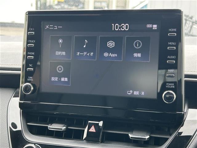 カローラツーリング ハイブリッド　ダブルバイビー　純正９インチＤＡ　バックカメラ　ＡｐｐｌｅＣａｒＰｌａｙ　ＡｎｄｒｏｉｄＡｕｔｏ　ＥＴＣ　モデリスタエアロ　　ハーフレザーシート　前席シートヒーター　ステアリングスイッチ　ステアリングヒーター　ＨＵＤ（4枚目）