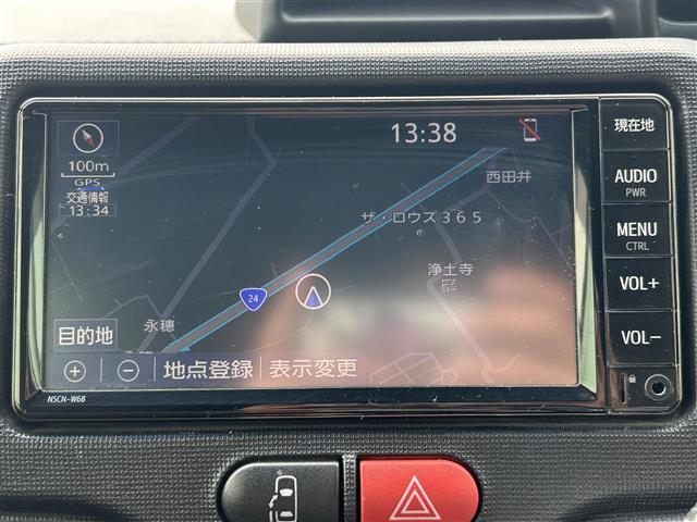 ポルテ Ｆ　ラフィネ　純正ナビ　フルセグＴＶ　Ｂカメ　衝突軽減　クリアランスソナー　横滑り防止機能　Ａスト　片側電動扉　電動格納ミラー　ドラレコ　ビルトインＥＴＣ　純正ホイールキャップ　オートライト　オートハイビーム（2枚目）