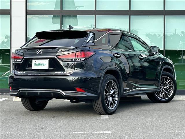 RX RX450h Fスポーツ 純正ナビ 全方位 革温冷席 AC100V HUD ACC ドラレコ ETC 衝突軽減 横滑り防止 コーナーセンサー レーンキープ パワーバックドア ステアリングヒーター オートライト BSM 純正AW(18枚目)