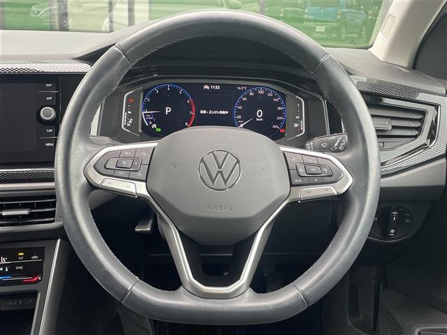 ポロ TSIアクティブ 純正ディスプレイオーディオ バックカメラ 前後ドラレコ ETC2.0 ステリモ パドルシフト 前後コーナーセンサー 置くだけ充電器 レーダークルコン LEDヘッドライト オートライト Pスタート(7枚目)