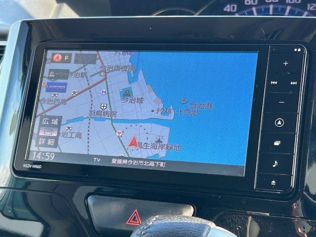 タント カスタムRS 純正ナビ 両側電動 フルセグTV Bカメラ ETC ステアリングスイッチ 純正AW 純正フロアマット LEDヘッドライト オートライト スマートキー スペアキー ターボ ドアバイザー(2枚目)